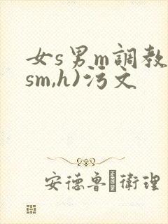 女s男m调教(sm,h)污文