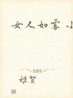 女人如雾 小说封面