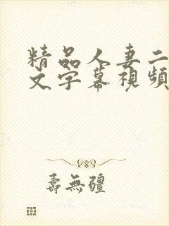 精品人妻二区中文字幕视频