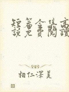 短篇合集高h小说免费阅读封面