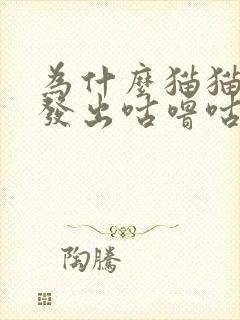 为什么猫猫一直发出咕噜咕噜的声音