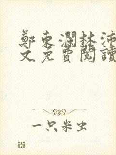 郑东澜林沛沛全文免费阅读封面