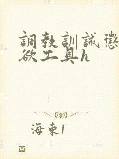 调教训诫惩罚泄欲工具h封面