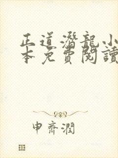 正道潜龙小说全本免费阅读封面