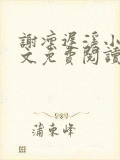 谢凛迟溪小说全文免费阅读最新章节