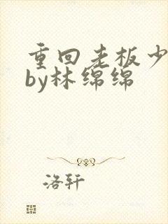 重回老板少年时by林绵绵封面