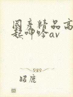 国产精品高潮迭起呻吟av