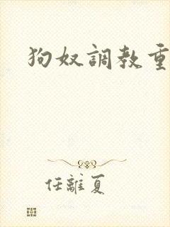 狗奴调教重口文
