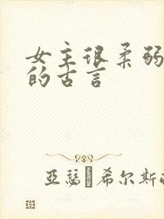 女主很柔弱漂亮的古言