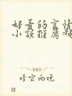 好看的言情长篇小说推荐超经典封面