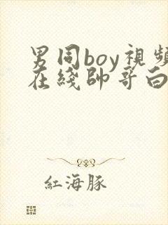 男同boy视频在线帅哥白袜奴调教封面