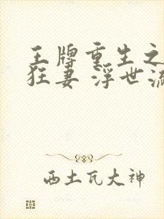 王牌重生之盛宠狂妻 浮世流光