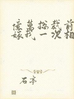 亿万总裁前妻再嫁我一次相逸臣封面