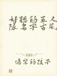 好听的五人固定队名字古风