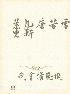 叶凡唐若雪刚刚更新