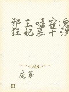 邪王嗜宠:鬼医狂妃慕千汐九夜