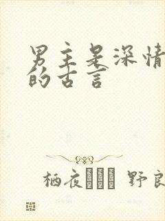 男主是深情帝王的古言