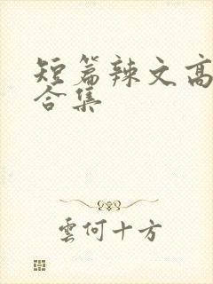 短篇辣文高h文合集