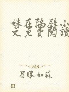 妹在隔壁小说全文免费阅读