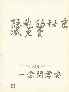 隐藏的秘密无删减免费封面