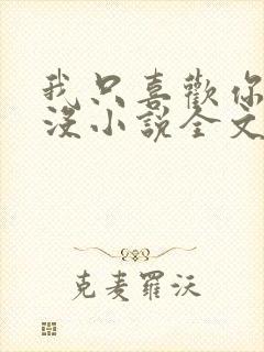 我只喜欢你的人没小说全文免费阅读