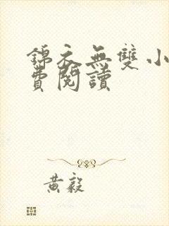 锦衣无双小说免费阅读