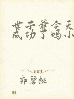 世子爷今天追妻成功了吗小说最新章节