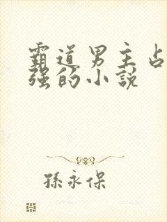 霸道男主占有欲强的小说