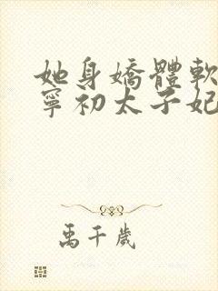 她身娇体软快穿宁初太子妃小说全文