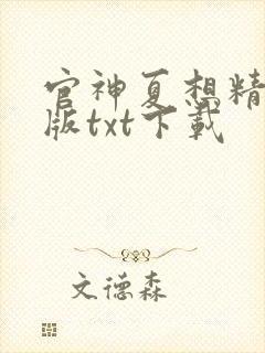 官神夏想精校正版txt下载