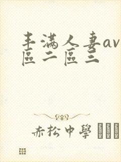 丰满人妻av一区二区三