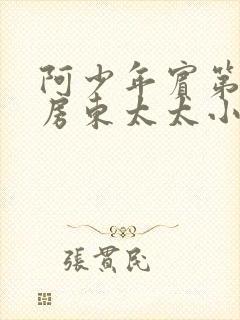 阿少年宾第一章房东太太小说封面