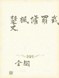 楚枫修罗武神全文