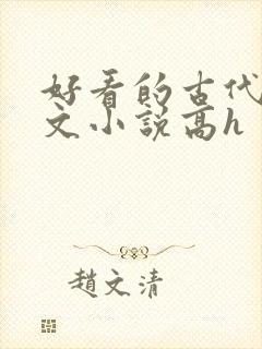好看的古代调教文小说高h