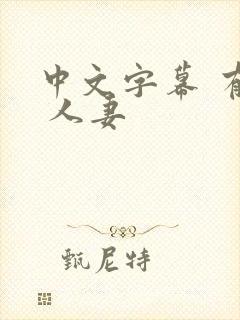 中文字幕 有码 人妻