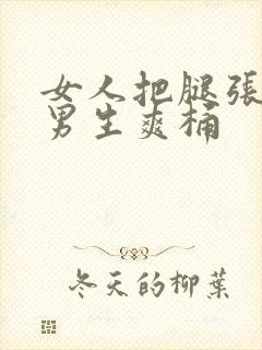 女人把腿张开让男生爽桶