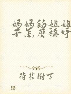 妈妈的姐姐的儿子怎么称呼