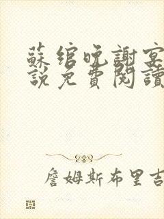 苏绾晚谢宴宁小说免费阅读无弹窗