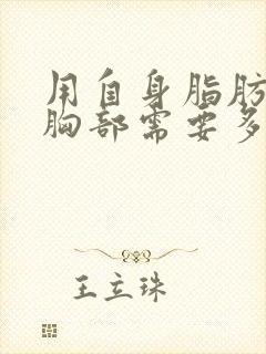 用自身脂肪填充胸部需要多少钱