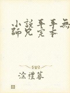 小说平平无奇大师兄完本封面