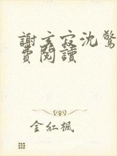 谢玄寂沈惊澜免费阅读