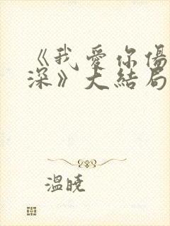 《我爱你伤我最深》大结局封面