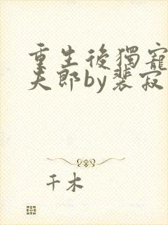 重生后独宠哑巴夫郎by裴寂