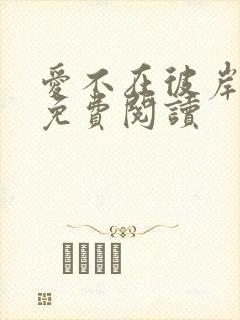 爱不在彼岸全文免费阅读