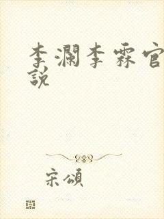 李澜李霖官场小说
