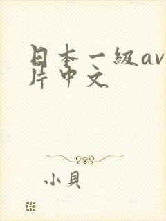 日本一级av一片中文封面