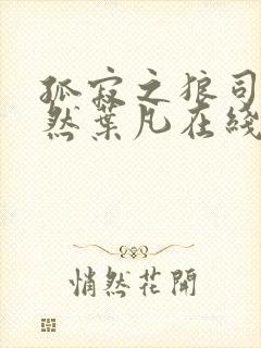 孤寂之狼司空嫣然叶凡在线观看封面