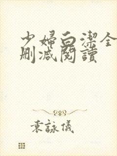 少妇白洁全文无删减阅读