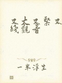 又大又紧又湿在线观看封面