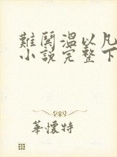 难哄温以凡桑延小说完整下载封面